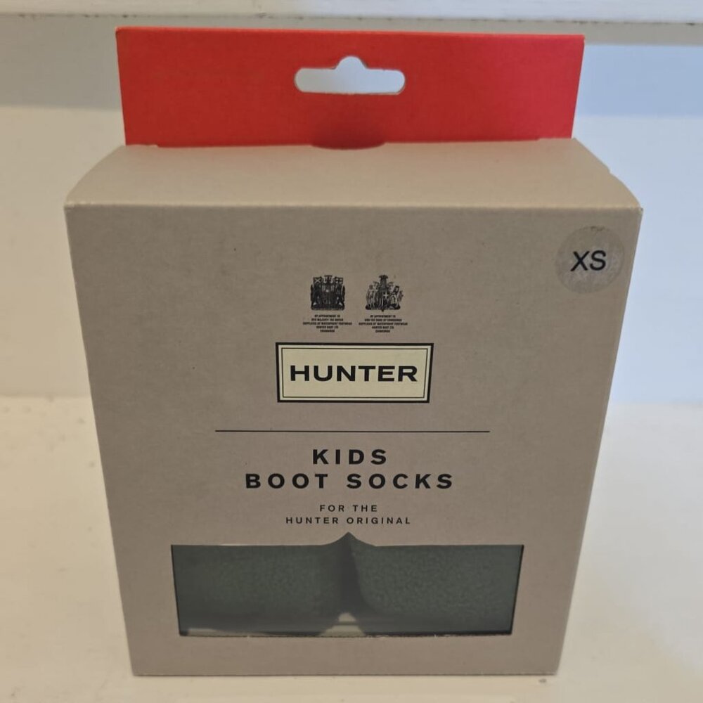 HUNTER Kids Winter Boot Socks - GREEN - Boot Socks XS Size US 5-7K NEW/IN BOX!